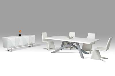 Glossy White Dining Table VG108