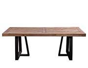 Natural and Black Dining Table AF 011