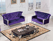 Purple Fabric Sofa Collection