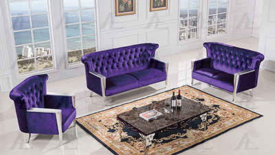 Purple Fabric Sofa Collection