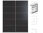 Mirrored Modern Sliding Wardrobe Irvine