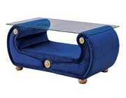 Dark Blue Fabric Sofa EF Gretel