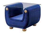 Dark Blue Fabric Sofa EF Gretel