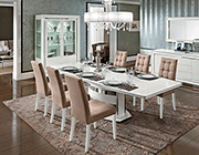 White High Gloss Extendable Dining Table EF Blanca