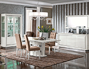 White High Gloss Extendable Dining Table EF Blanca