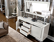 White High Gloss Extendable Dining Table EF Blanca
