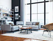 Viggo Leather sofa by Moroni