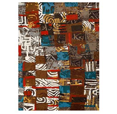 Brown Wool Rug FR 315