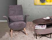 Gray Fabric Accent Chair NP 002