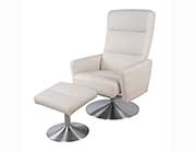 Top Grain Leather Recliner Chair with Ottoman NP 102