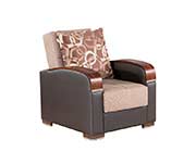 Prada Sofa Full Size Sleeper in Brown