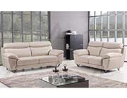 Modern Sofa Collection in Light Gray  Genuine Leather