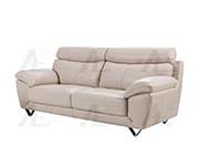 Modern Sofa Collection in Light Gray  Genuine Leather