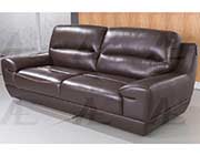 Brown Italian leather sofa set AEK 018