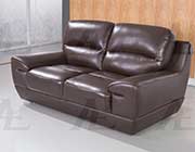 Brown Italian leather sofa set AEK 018