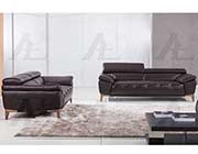 Dark Chocolate Italian leather sofa AEK 076