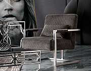 Blue Velvet Accent Chair DS Estudio