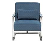 Blue Velvet Accent Chair DS Estudio