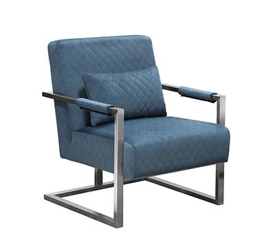 Blue Velvet Accent Chair DS Estudio