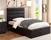 Kids Black Leatherette Storage bed CO 469