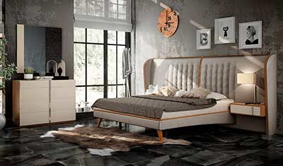 Ultra Modern Cream Bed EF Arise