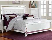 Brilliant White Bed with Led Light HE Alvina