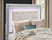 Brilliant White Bed with Led Light HE Alvina