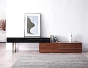 Modern TV Stand in Wanlut and Black NJ 718