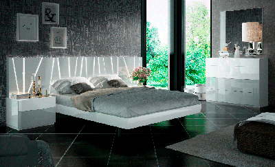 Bed with LED lighting EF Rhoda