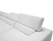 White Bonded Leather Sectional Sofa VG 106