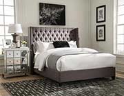 Transitional Bed in Beige Fabric CO705