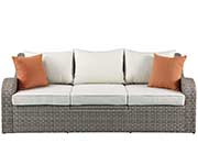 Outdoor Patio Sofa with 2 Ottomans AC 010