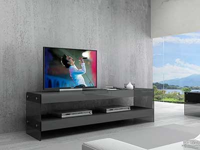 Grey High Gloss TV Base NJ 701