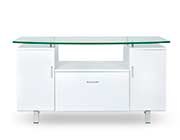 Modern Office Desk in White High Gloss KI 88