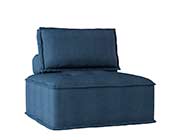 Blue Fabric Modular Sectional Sofa 545