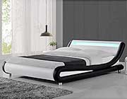 Black and White Platform  Queen Bed 07