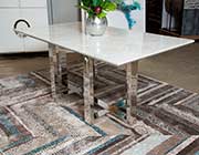 Halo Glass Top Dining Table by AICO