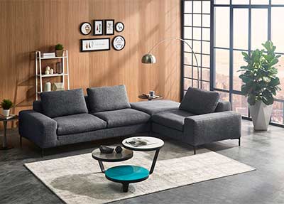 Dark Gray Sectional Sofa VG Charlot