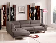 Brown Fabric Sectional Sofa VG 260