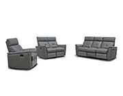 Dark Grey Sofa with Manual Recliner EF 501