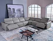 Tan Leather sectional sofa AE 303