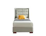 Twin and Full Leather Bed with Storage EF Leroy