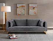 Gray Velvet Sofa AL Lisha