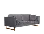 Gray Velvet Sofa AL Lisha