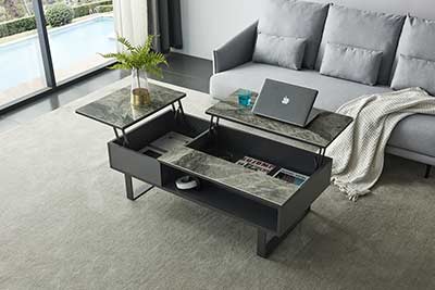 Gray Coffee Table with storage EF 88