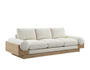 Black fabric bolster sofa SB 047
