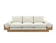 Black fabric bolster sofa SB 047