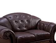 Brown Leather sofa EF Alberta