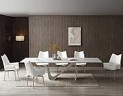 White Ceramic Dining Table EF 087