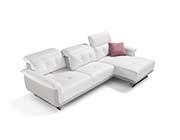 Bianco Leather Sectional Sofa EF Sophia